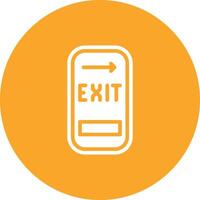 Exit Door Vector Icon