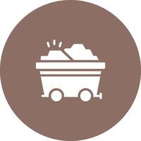 Gold Cart Vector Icon