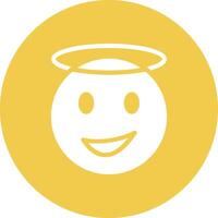 Smiling Face with Halo Vector Icon