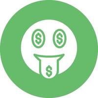 Money Mouth Face Vector Icon