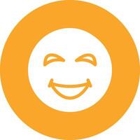 Grinning Face with Sweat Vector Icon