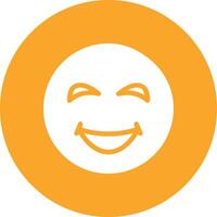 Grinning Face with Sweat Vector Icon