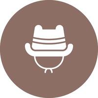 icono de vector de sombrero de vaquero