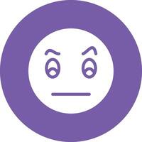 Face with Raised Eyebrow Vector Icon