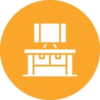 Computer Table Vector Icon