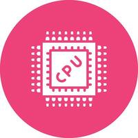 microprocesador vector icono