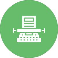 Typewriter Vector Icon