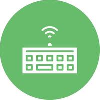 Wireless Keyboard Vector Icon
