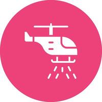 Firefighter Helicopter Vector Icon