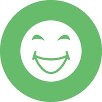 Grinning Squinting Face Vector Icon