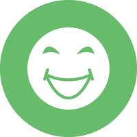 Grinning Squinting Face Vector Icon