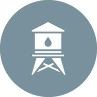 icono de vector de torre de agua