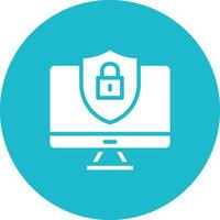 Computer Security Vector Icon