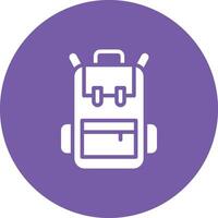 icono de vector de mochila