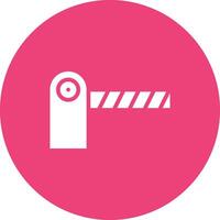 Parking Barrier Vector Icon