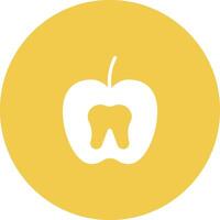 diente nutrición vector icono