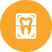 Tooth Xray Vector Icon