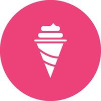 icono de vector de cono de helado