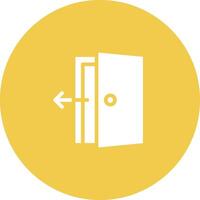 Exit Door Vector Icon