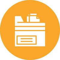 carpeta con archivos vector icono