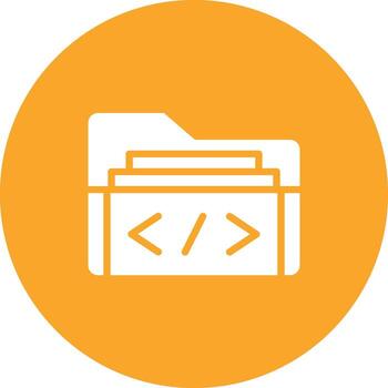 codificación carpeta vector icono