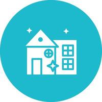 Clean House Vector Icon