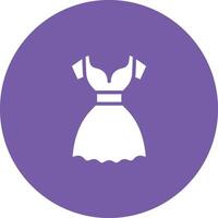 icono de vector de vestido de fiesta