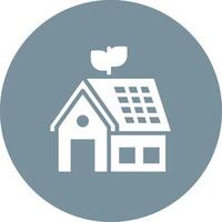 Eco House Vector Icon