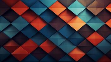 AI generated Rhombus Geometric Background photo