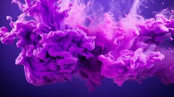 AI generated Purple color splash background photo