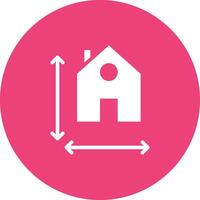 House Measurement Vector Icon