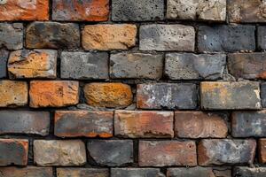 AI generated photo background made from bricks