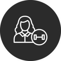 Woman Fitness Vector Icon