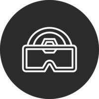 icono de vector de gafas vr