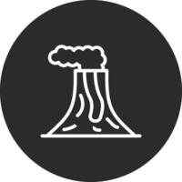 Volcano Landscape Vector Icon