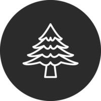 icono de vector de árbol de pino