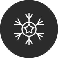 icono de vector de copo de nieve