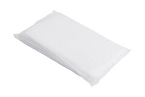blanco blanco embalaje frustrar o mojado toallitas o bolsa medicina foto
