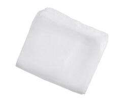blanco el plastico bolso embalaje apilado en blanco antecedentes foto