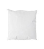 White pillow on white background photo