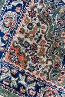 cerca arriba texturas antecedentes y patrones en color desde tejido alfombras. tradicional lana turco alfombra. hecho a mano y decorativo. foto