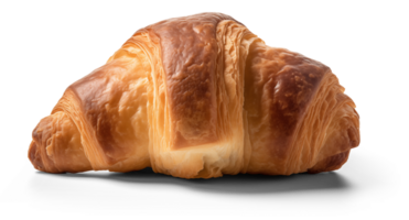 AI generated Tasty fresh croissant bread on a transparent background png