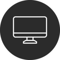 monitor de icono de vector