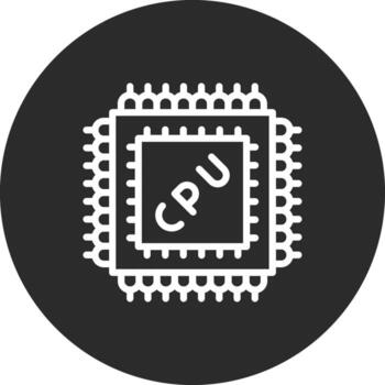 microprocesador vector icono