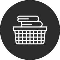 Laundry Basket Vector Icon