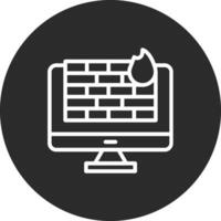 Computer Firewall Vector Icon