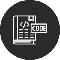 codificación libro vector icono