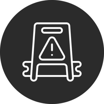 Wet Floor Vector Icon