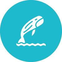 icono de vector de ballena