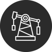 icono de vector de torre de perforación